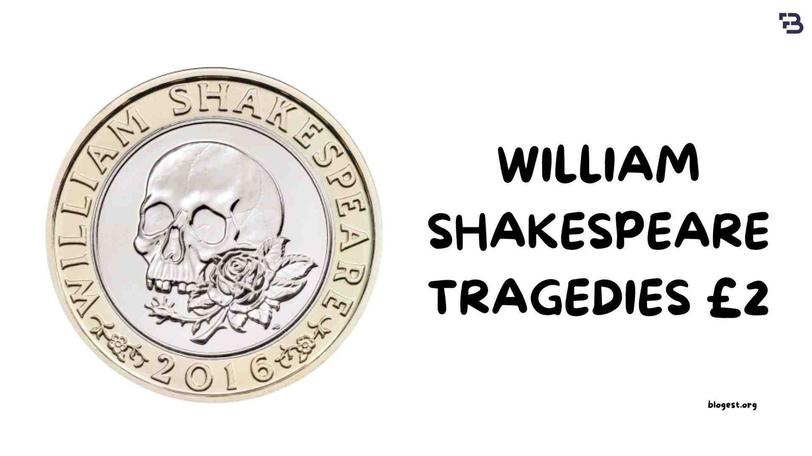William Shakespeare Coin 2 Tragedies