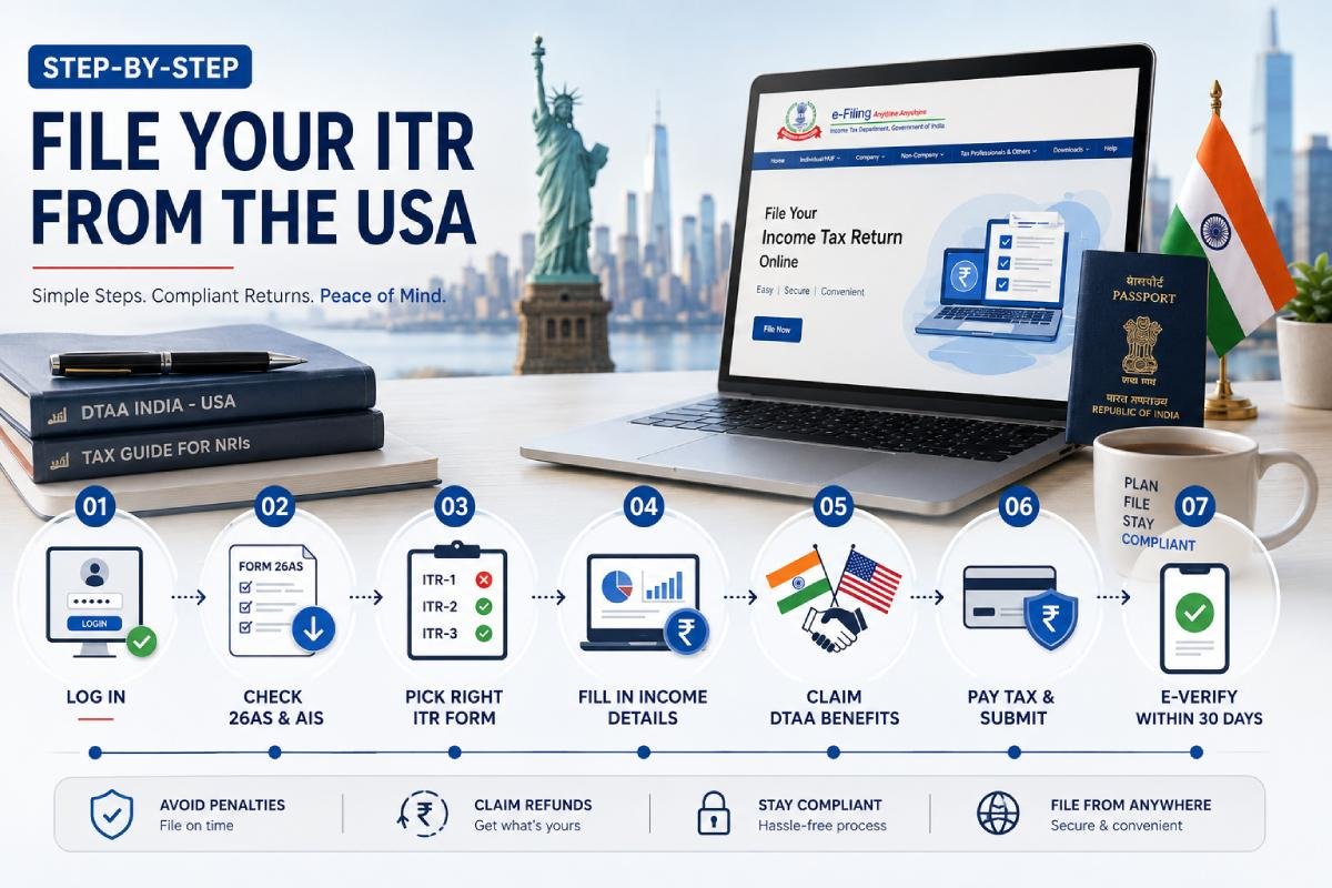 How NRIs in USA Can File Income Tax in India